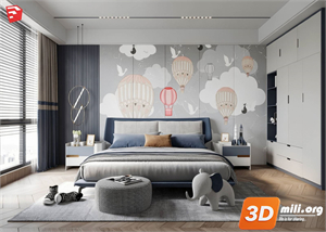 Children Room Scenes Skp FIles 